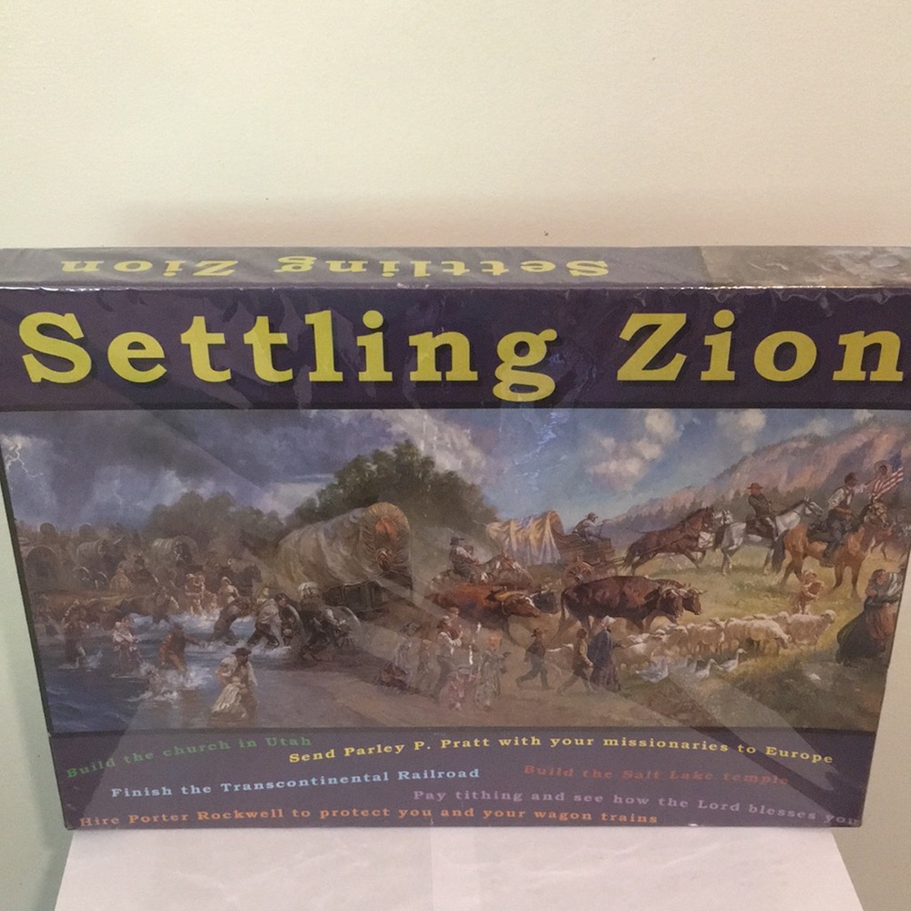 Settling Zion Latter Day Saints Board Game Perfect PreLoved Family Home Evening